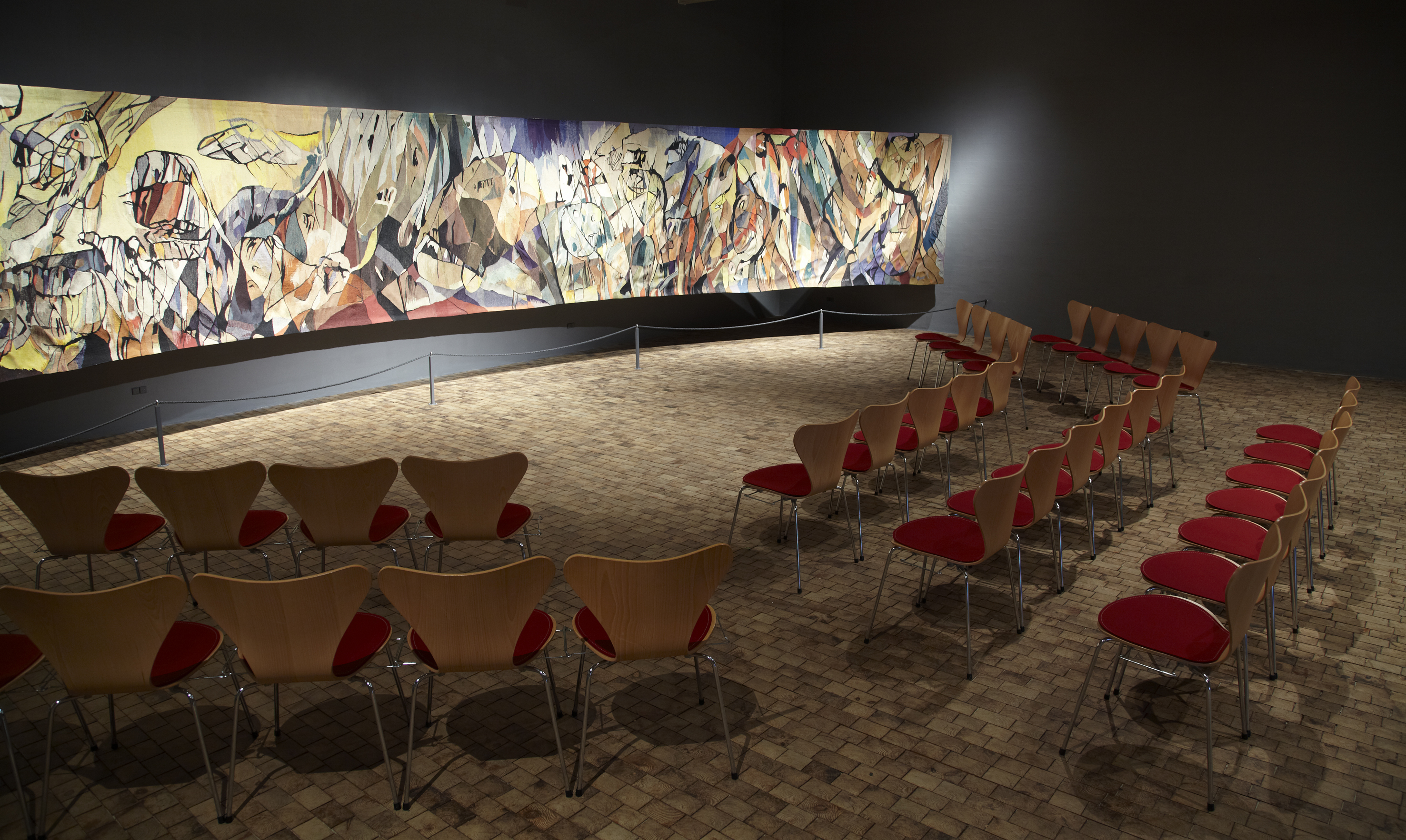 museum jorn, Filtsæder på stol 3107 (1)